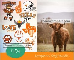 50 Texas Longhorns Football Svg Bundle, Texas Longhorn Svg