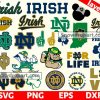 25 Notre Dame Fighting Irish Svg Bundle, Notre Dame Svg