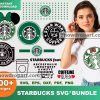 100 Starbucks Logo Svg Bundle, Starbucks Svg, Starbucks Logo