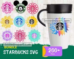 200 Starbucks Mandala Logo Svg Bundle, Starbucks Svg