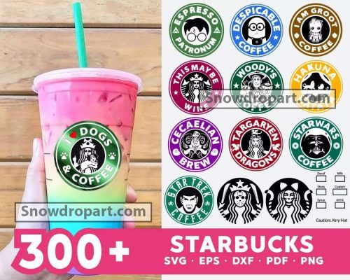 300 Starbucks Characters Logo Svg Bundle, Starbucks Svg