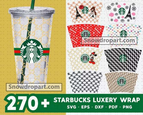 270 Starbucks Luxury Wrap Svg Bundle, Starbucks Svg