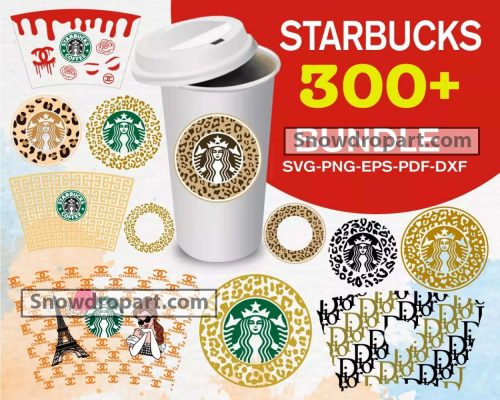 300 Fashion Starbucks Wrap Svg Bundle, Starbucks Svg