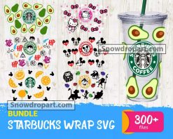 300 Starbucks Wrap Svg Bundle, Starbucks Svg