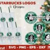 5 Christmas Starbucks Logo Svg Bundle, Merry Christmas Svg