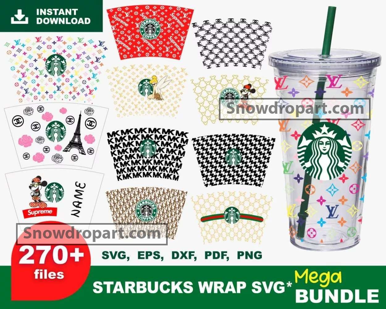 Huge Starbucks SVG Bundle +1500