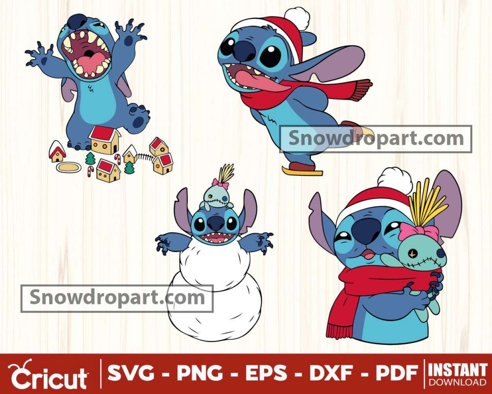 Stitch Christmas Svg Bundle Christmas Svg Lilo And Stitch Svg