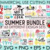 63 Summer Svg Bundle, Beach Svg, Summertime Svg