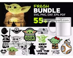 55 Baby Yoda Svg Bundle, Yoda Svg, Star Wars Svg