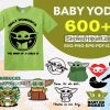 600 Baby Yoda Svg Bundle, Star Wars Svg, Yoda On Board Svg