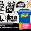 500 The Mandalorian Svg Bundle, Star Wars Svg, Yoda Svg