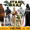 140 Star Wars Png Bundle, Star Wars Png, Star Wars Sublimation