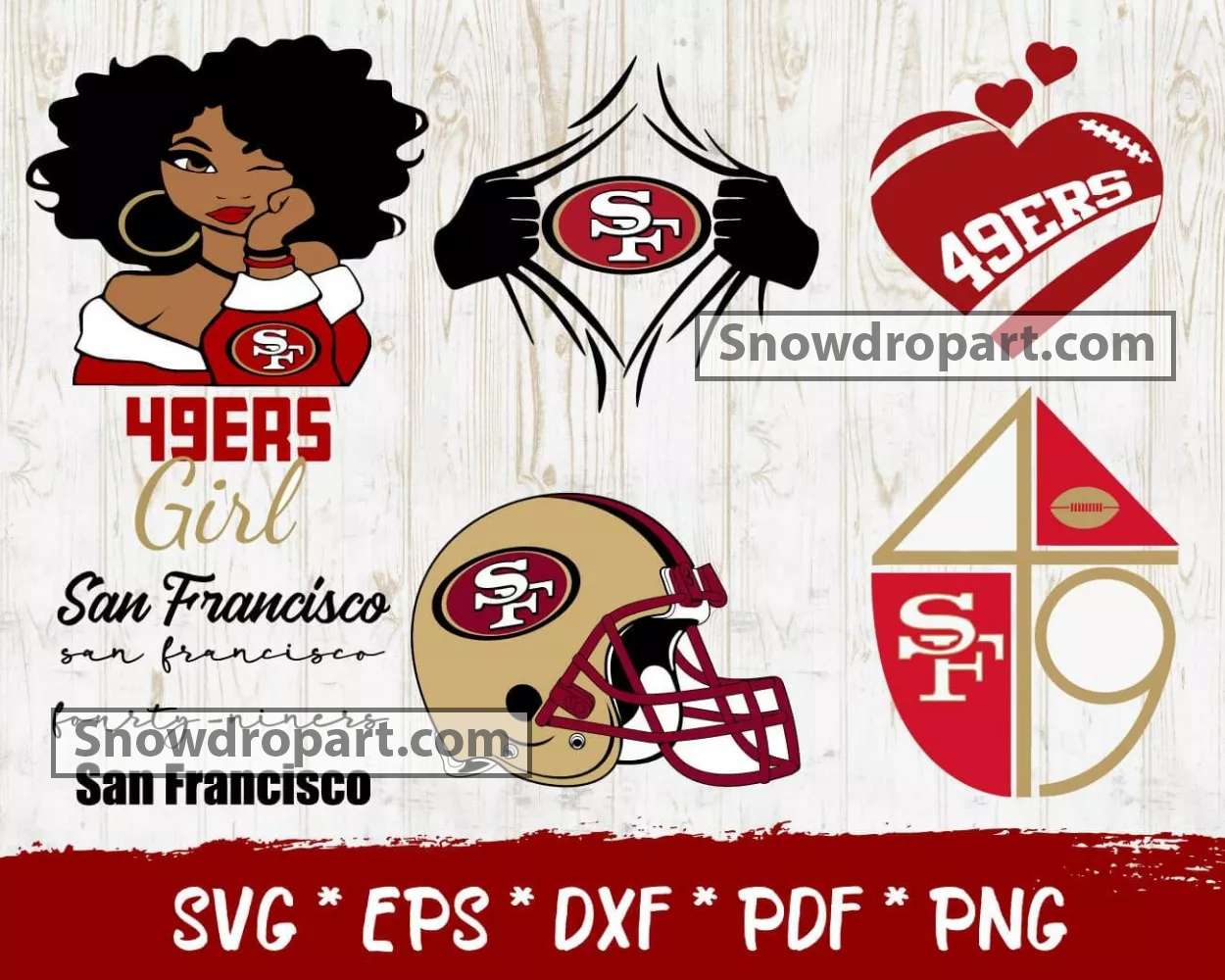 49ers Lips SVG,EPS & PNG Files - Digital Download files for Cricut,  Silhouette Cameo, and more