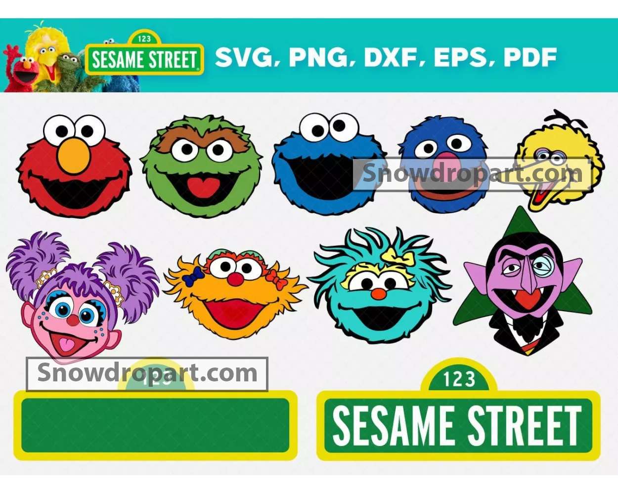 Cookie Monster, Sesame Street, Cookie, Cookie Monster svg, Sesame