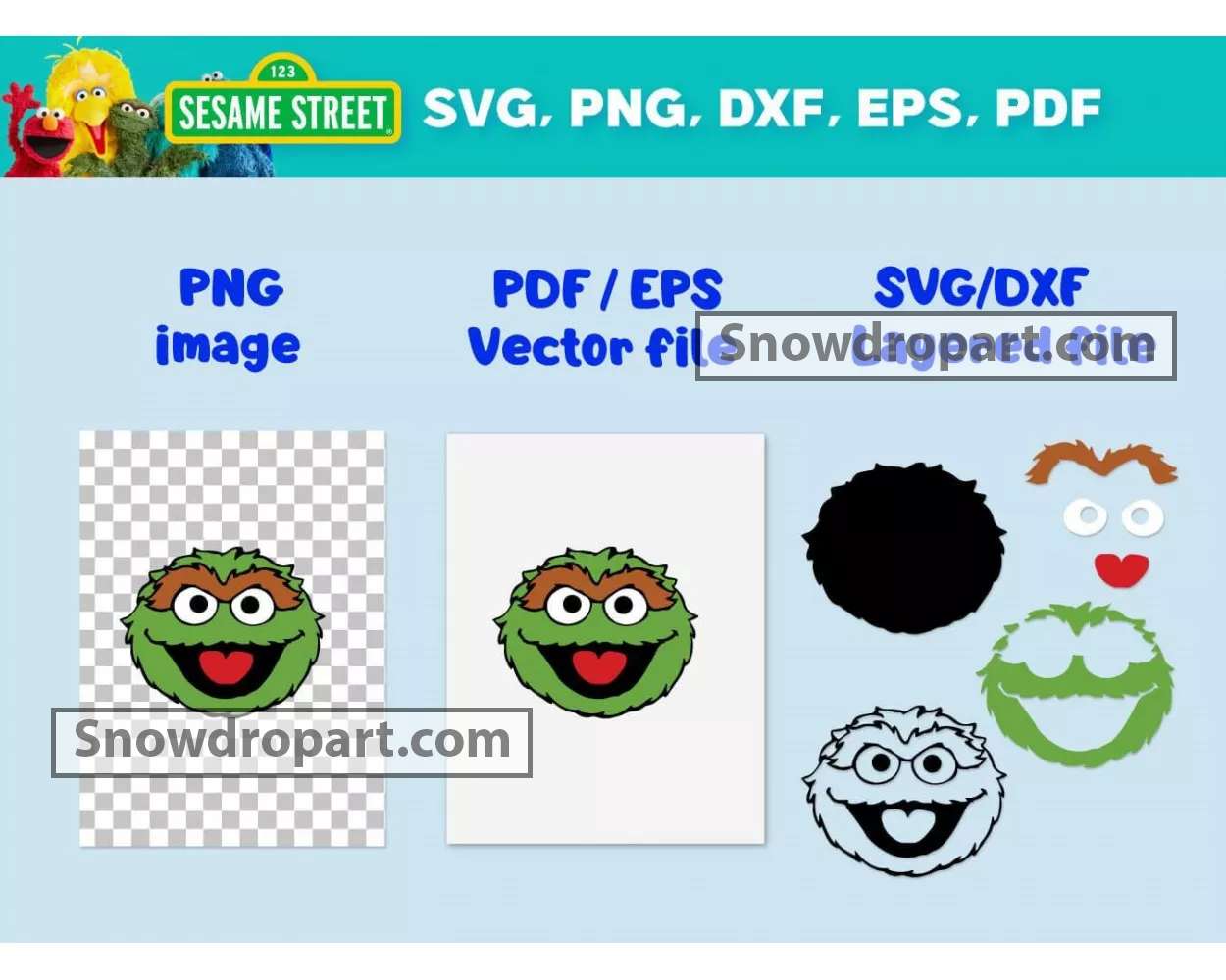 Cookie Monster Svg, Sesame Street Svg, Cricut, Cut Files - Inspire