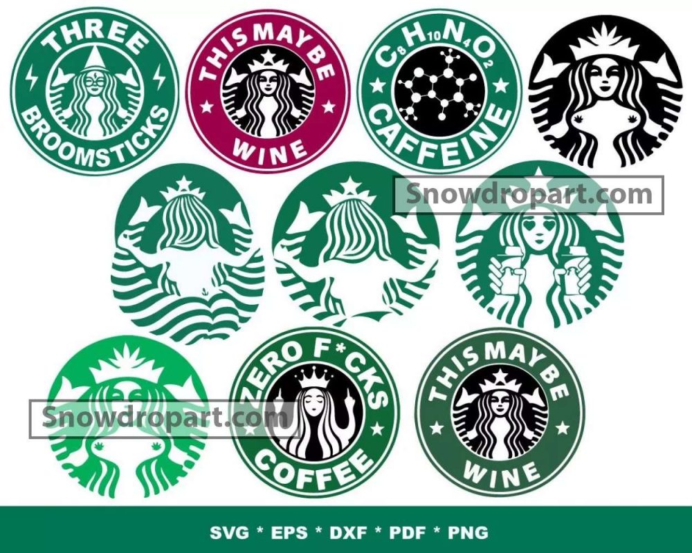 300 Starbucks Characters Logo Svg Bundle, Starbucks Svg