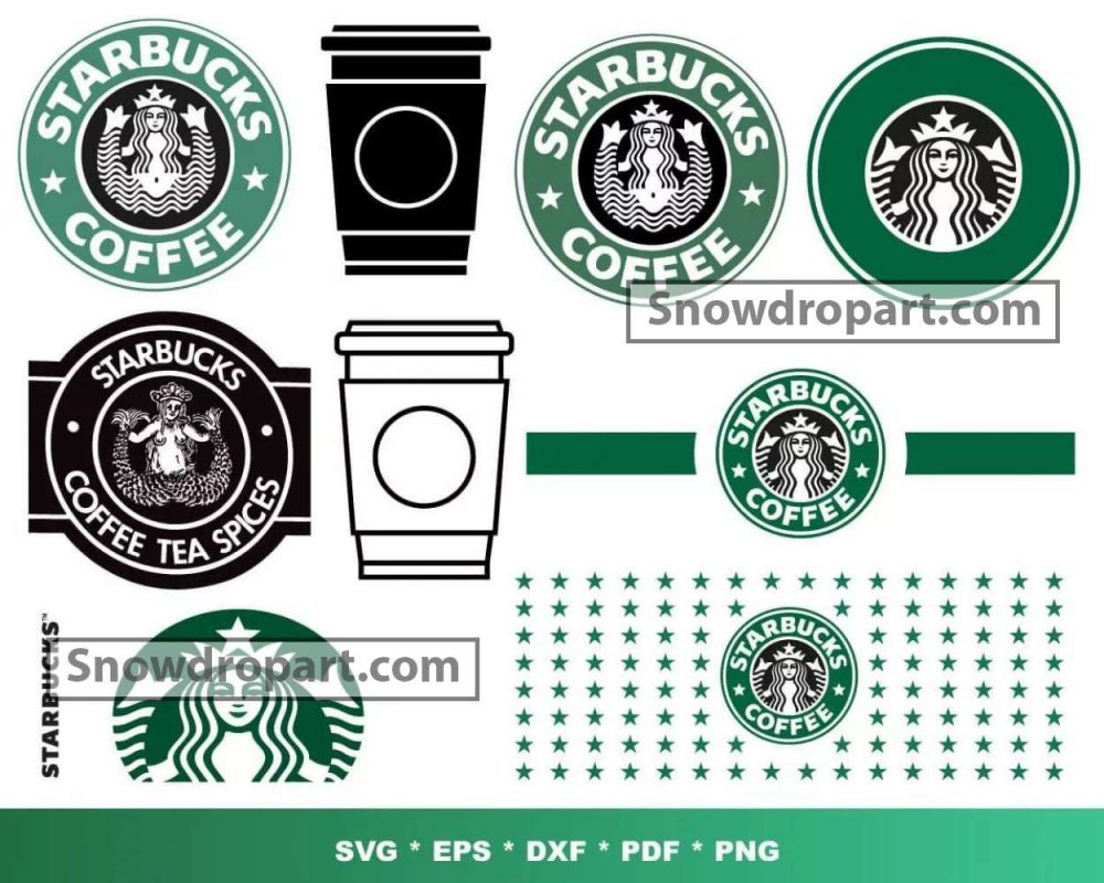 100 Starbucks Logo Svg Bundle, Starbucks Svg, Starbucks Logo