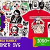 1000 Joker Svg Bundle, Joker Face Svg, Harley Quinn Svg