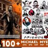 100 Michael Myers Svg Bundle, Horror Movies Svg, Halloween Svg