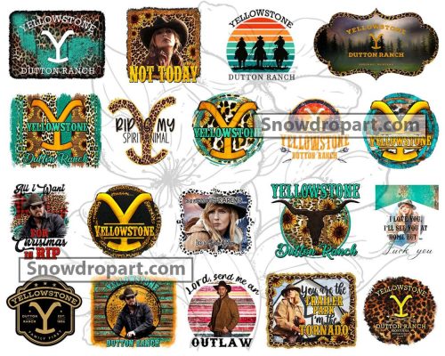 19 Yellowstone Png Bundle, Yellowstone clipart, Yellowstone Png