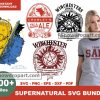 200 Supernatural Svg Bundle, Winchester Svg, Ghost Hunters