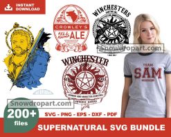 200 Supernatural Svg Bundle, Winchester Svg, Ghost Hunters