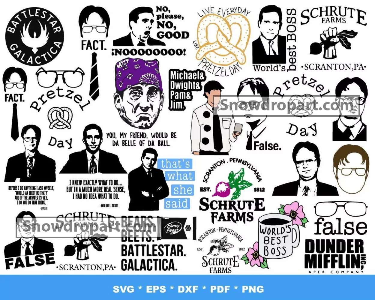 INSTANT DOWNLOAD Dunder Mifflin Logo Svg Jpeg Dxf and Png 