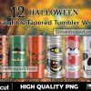 12 Halloween Staright And Tapered Tumbler Png Bundle