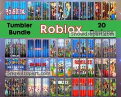 20 Roblox Tumbler Png Bundle, Roblox Sublimation Png