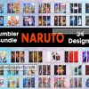 34 Naruto Tumbler Png Bundle, Anime Tumbler Png