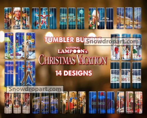 14 Christmas Vacation Tumbler Png Bundle, Christmas Png