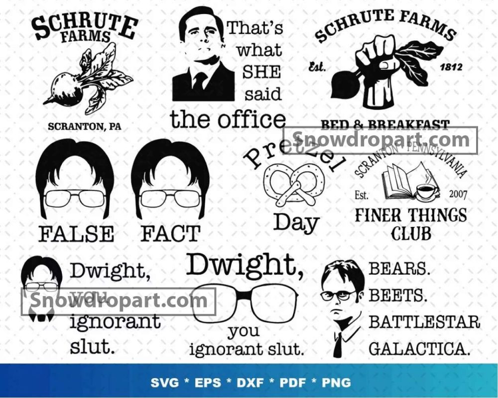 100 The Office Svg Bundle The Office Svg Dunder Mifflin Svg 7496