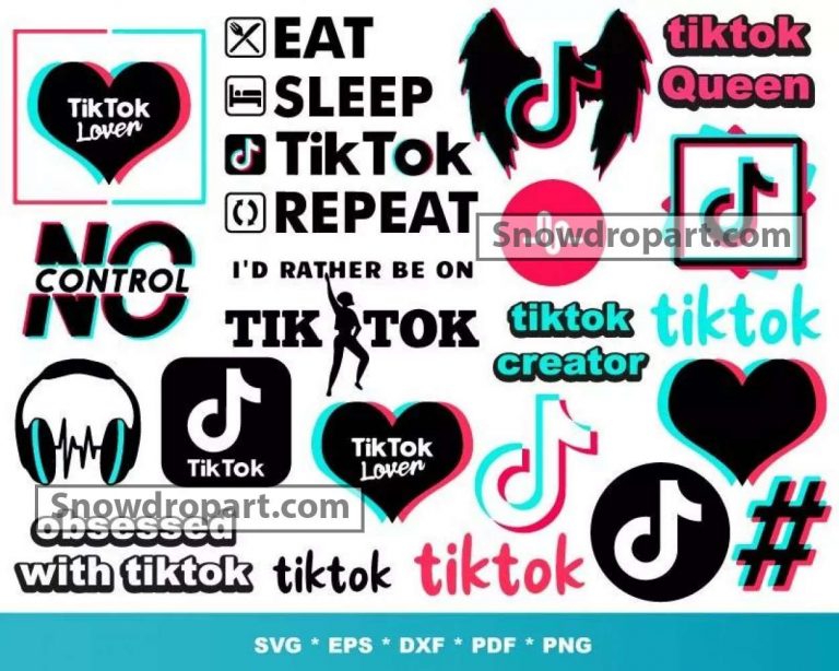 1000 TikTok Logo Svg Bundle, TikTok Svg, TikTok Logo Svg