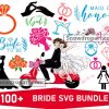 100 Bride Svg Bundle, Wedding Svg, Bride Svg, Groom Svg
