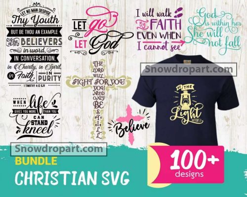 100 Christian Svg Bundle, Faith Svg, Christian Cross Svg