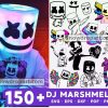 150 DJ Marshmello Svg Bundle, Marshmello Svg