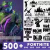 500 Fortnite Svg Bundle, Fortnite Svg, Fortnite Vector, Game Svg