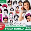150 Frida Kahlo Svg Bundle, Frida Kahlo Svg, Frida Khalo Clip Art