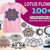 100 Lotus Flower Svg Bundle, Lotus Svg, Lotus Monogram Svg