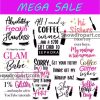 50 Makeup Svg Bundle, Makeup Quotes Svg, Beauty Svg