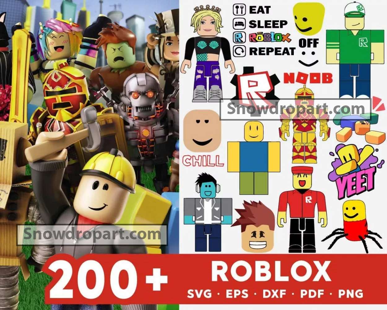 Roblox SVG Bundle, Roblox Font, Gaming Svg Files for Cricut - Instant