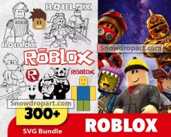 300 Roblox Svg Bundle, Roblox Face Svg, Roblox Font