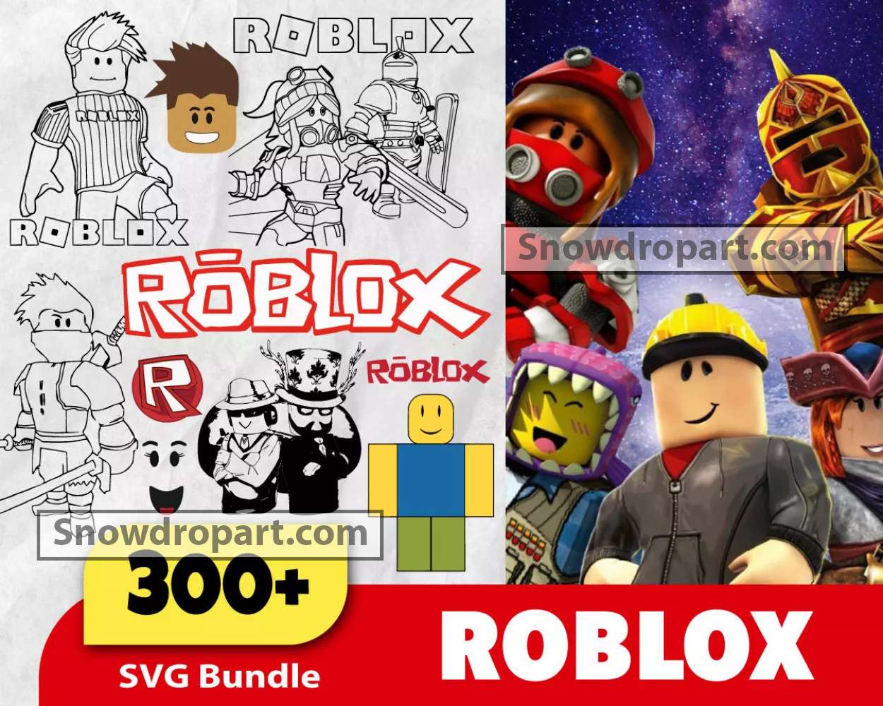 Roblox Svg Character Bundle Set Roblox Emoji Svg (Instant Download) 