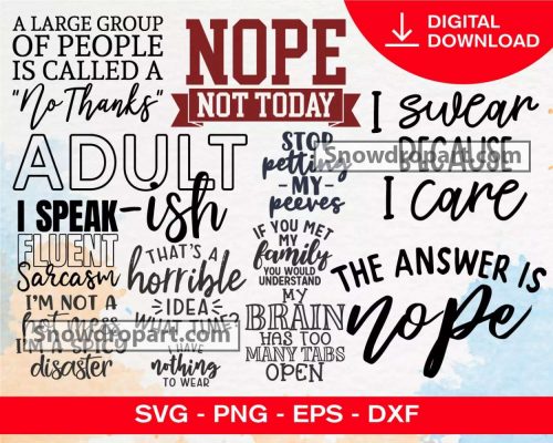 80 Sarcastic Svg Bundle, Sarcastic Svg, Sarcastic Sayings Svg