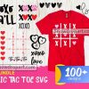 100 Tic Tac Toe Svg Bundle, Tic Tac Toe Grid Svg, Board Game