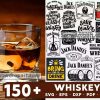 150 Whiskey Svg Bundle, Whiskey Logo Svg, Jack Daniels Svg