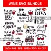 100 Wine Quotes Svg Bundle, Wine Svg, Alcohol Svg, Drinking Svg