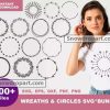 100 Wreaths And Circles Svg Bundle, Circle Frame Svg