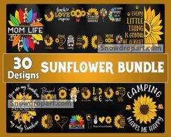 FREE 30 Sunflower Svg Bundle, Sunflower Svg, Sunflower Vector