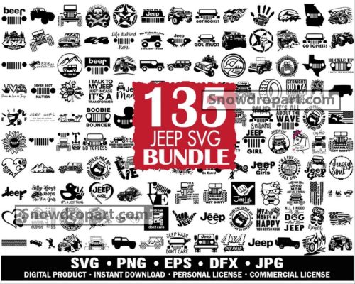 135 Jeep Svg Bundle, Jeep Svg, Jeep Cricut, Jeep Life Svg